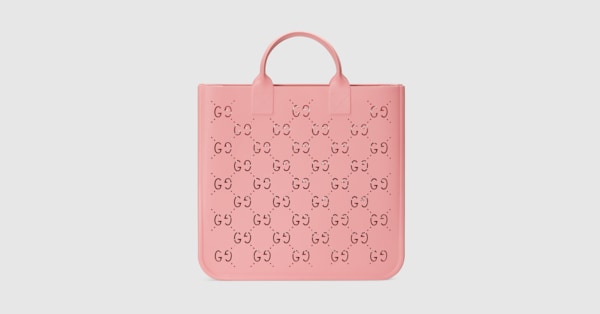 Gucci GG Multicolour Small Tote Bag in Pink