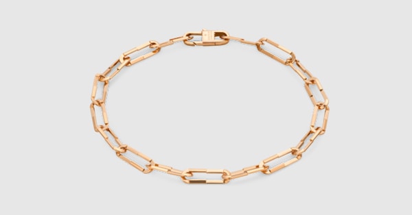 Gucci Link to Love 18K bracelet in 18k rose gold | GUCCI® US