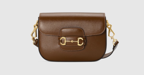 グッチ ホースビット 1955〕スモール ショルダーバッグ ・ブラウン