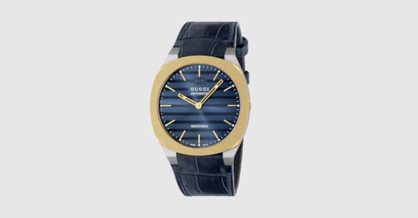 GUCCI 25H〕ウォッチ（40 mm） ・ブルー アリゲーター | GUCCI公式