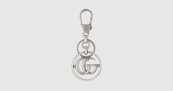 Gucci double hot sale g keychain