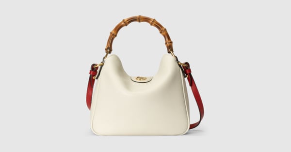 Gucci Diana small shoulder bag in white leather | GUCCI® ZA