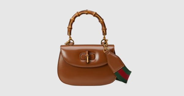 Gucci Bamboo 1947 small top handle bag in cuir leather GUCCI US