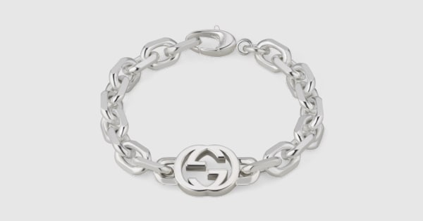 Gucci Interlocking chain bracelet in 925 sterling silver