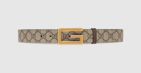 Gucci - Reversible GG Supreme Belt - Men - Canvas/Leather - 95 - Brown