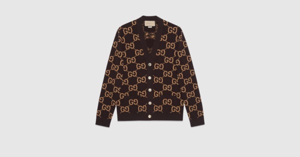 Gucci jacquard cardigan sale