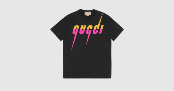 GUCCI” ブレード プリント コットン Tシャツブラック | GUCCI® JP