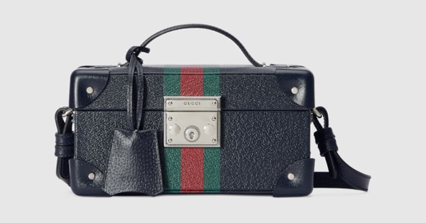 [トラ餅]GUCCIケース Gucci Savoy medium rigid suitcase in beige and ebony Supreme