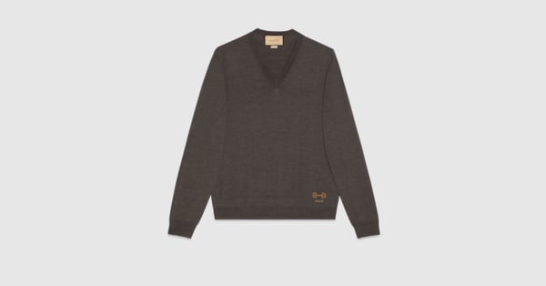 White v clearance neck jumper mens