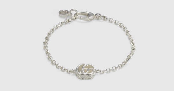 GG Marmont charm bracelet in 925 sterling silver | GUCCI® US