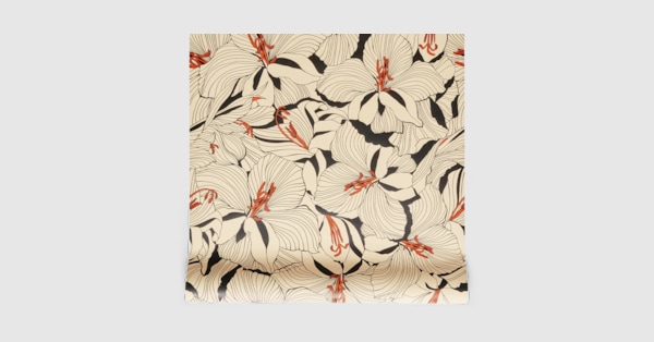 GUCCI ・壁紙・10.05mX0.7m新品未使用 Lillies wallpaper in ivory and black | GUCCI® US