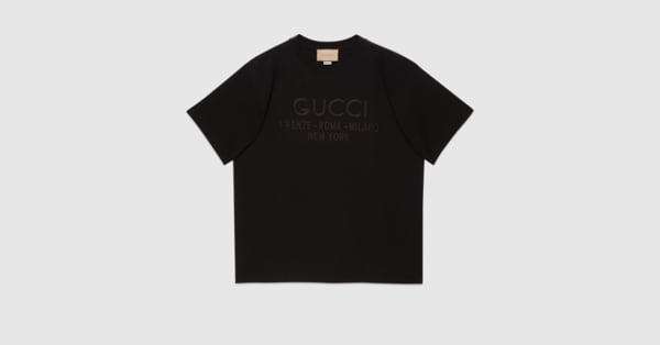 GUCCI: shirt in cotton - Blue  Gucci shirt 747306XWAYM online at