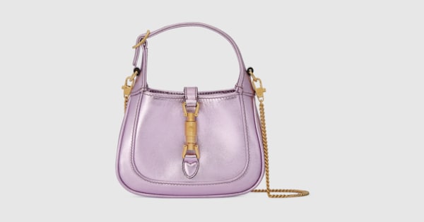 Gucci Jackie 1961 Lamé Mini Bag in Metallic