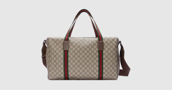 Gucci black travel on sale bag