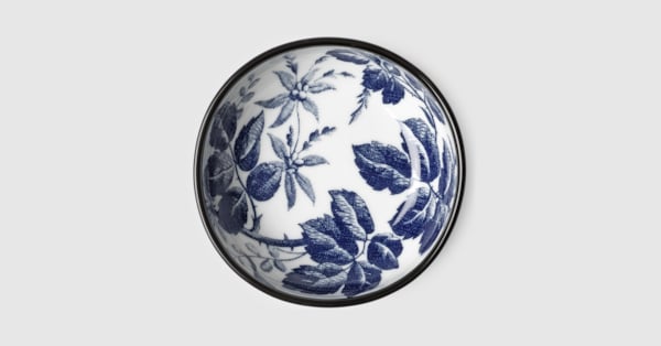 Herbarium bowl, set of two in blue and white porcelain | GUCCI® CH