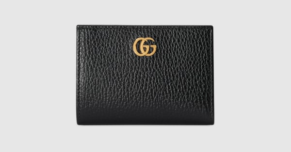 グッチ 日本限定 ダブルG 二つ折り財布 ブラック レザー | GUCCI® JP