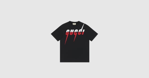 black gucci shirt