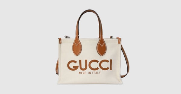 GUCCI プリント ミニ トートバッグベージュ キャンバス | GUCCI® JP