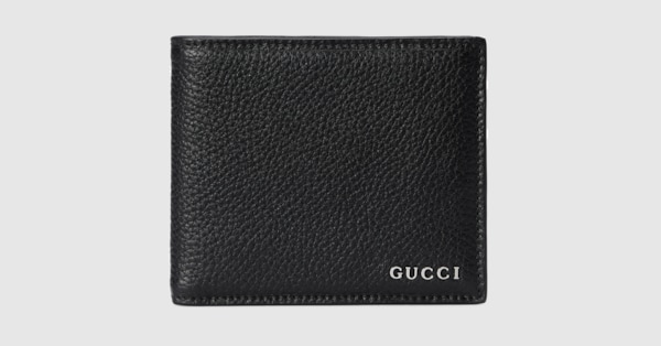 GUCCI ロゴ 二つ折りウォレット ・ブラック レザー | GUCCI公式