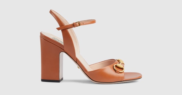 Gucci thick heel deals