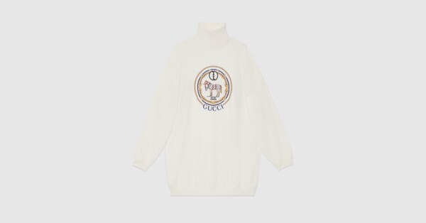 White gucci crewneck on sale sweatshirt