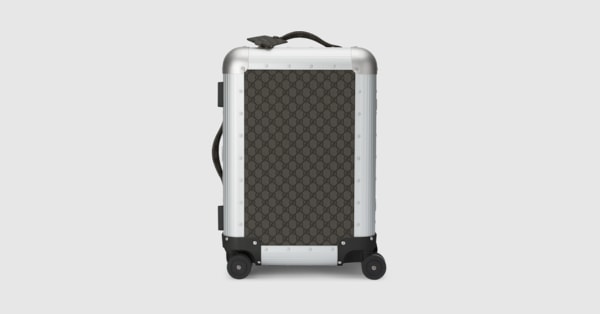 Gucci Porter〕キャビン トロリー ・ブラック GGスプリーム キャンバス