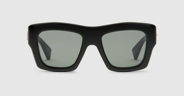 Square frame sunglasses in black | GUCCI® US Square frame sunglasses in black | GUCCI® US