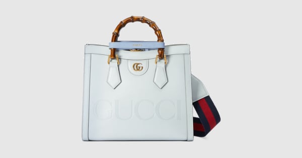 グッチ ダイアナ〕スモール トートバッグペールブルー レザー | GUCCI® JP