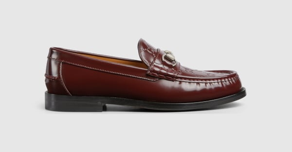 Burgundy store gucci shoes