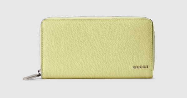 日本限定 GUCCI ロゴ ジップアラウンドウォレット ・ライムグリーン