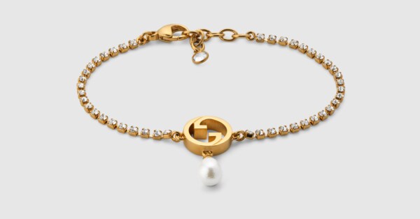 y*a様 GUCCI ゴールド ブレスレットウォッチ Gucci Blondie crystal bracelet in yellow gold-toned metal | GUCCI® US