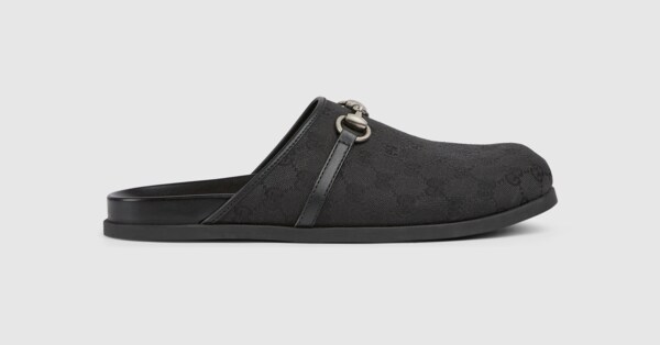 Men s Designer Slippers Leather Canvas GUCCI SI