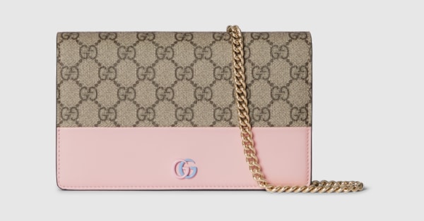 ★GUCCI★関税込♪日本未入荷♪GG Marmont チェーンウォレット GUCCI 新品同様品 グッチ GGマーモント キーチェーン付き