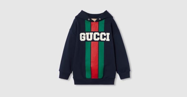 パーカー・フーディ GUCCI Printed Cotton Hood Navy $_57.JPG?set_id=880000500F