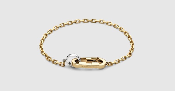 Gucci Link to Love 18k chain bracelet in 18k yellow gold | GUCCI® US