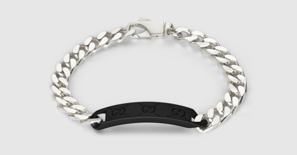 Men s Designer Silver Bracelets Sterling Silver GUCCI UK