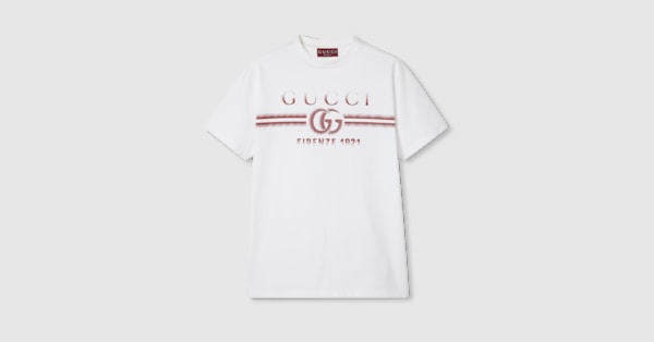 GUCCI ホワイト Tシャツ 1921 L 24SS new/GUCCI フィレンツェ1921Tシャツ T-Shirt White (GUCCI