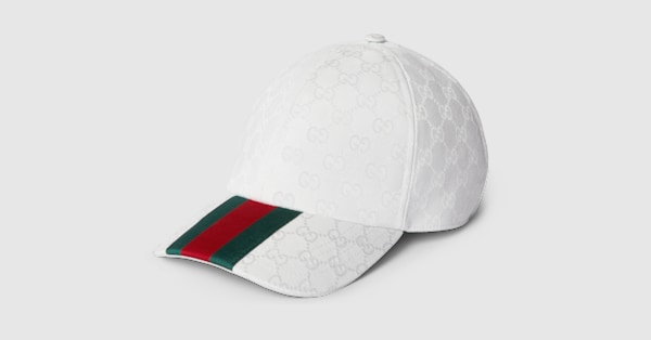 GUCCI ホワイトキャップ GG canvas baseball hat in white | GUCCI® HU
