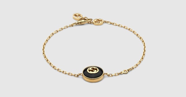 Gucci Interlocking 18k chain bracelet in 18k yellow gold | GUCCI® US