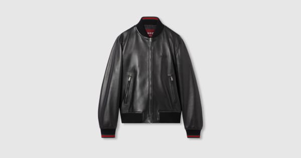 Gucci leather jacket price best sale