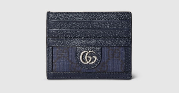 Ophidia card case in blue GG Supreme GUCCI Canada