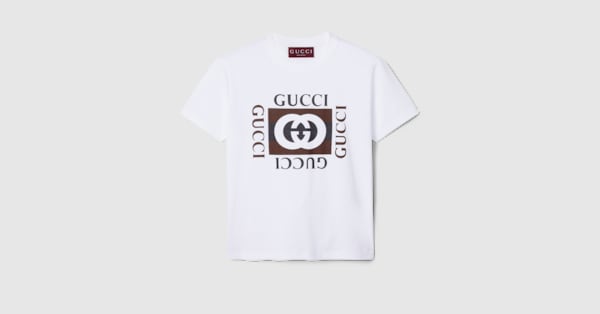 GUCCI プリント　コットンTシャツ　10歳サイズ新品 GUCCI プリント コットンジャージー Tシャツ ・ブラック | GUCCI公式