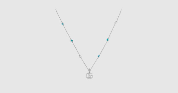 ダブルG マザー・オブ・パール ネックレス ・スターリングシルバー