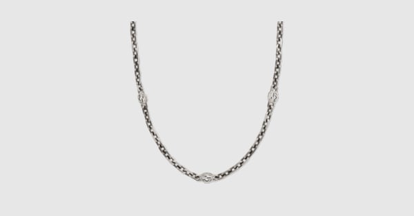 GUCCI グッチ インターロッキングG SV925 ネックレス 616941 Gucci Interlocking necklace in sterling silver | GUCCI® US