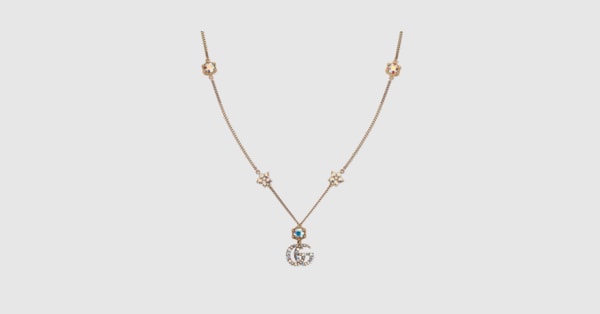 Gucci double g necklace gold hotsell