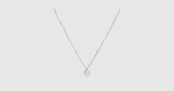 Gucci Gucci Heart necklace with Interlocking G