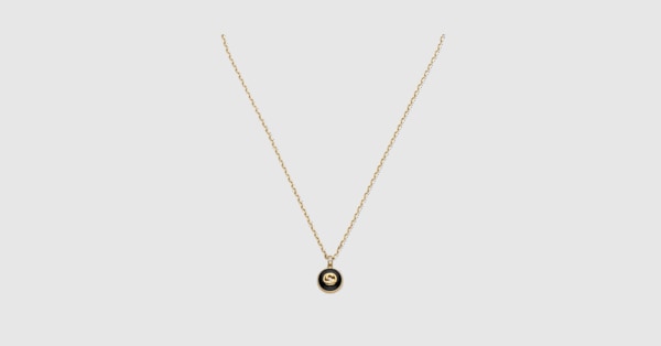 nom 　グッチ　レクタングル　オーバル　チェーン　ネックレス　約51cm グッチ インターロッキング〕18K チェーン ネックレス ・18K イエロー