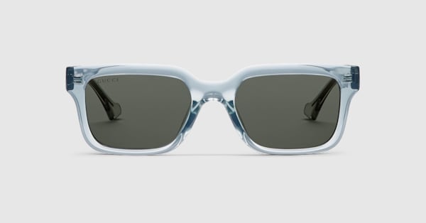 スクエア サングラス（アジアン フィット） ・クリアグレー | GUCCI公式