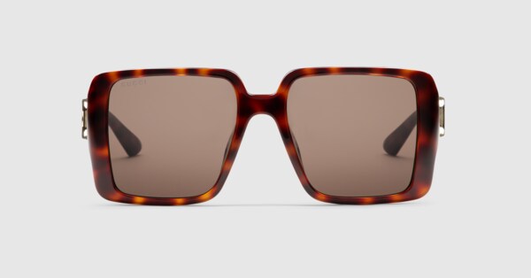 GUCCI グッチ スクエア ブラウン サングラス スクエア サングラス ・ブラウン | GUCCI公式