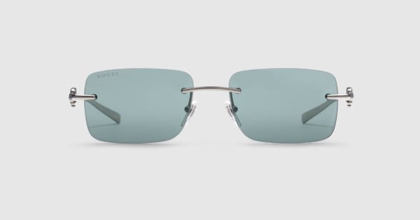 小物 GUCCI linestone rimless sunglasses grey GUCCI linestone rimless sunglasses grey